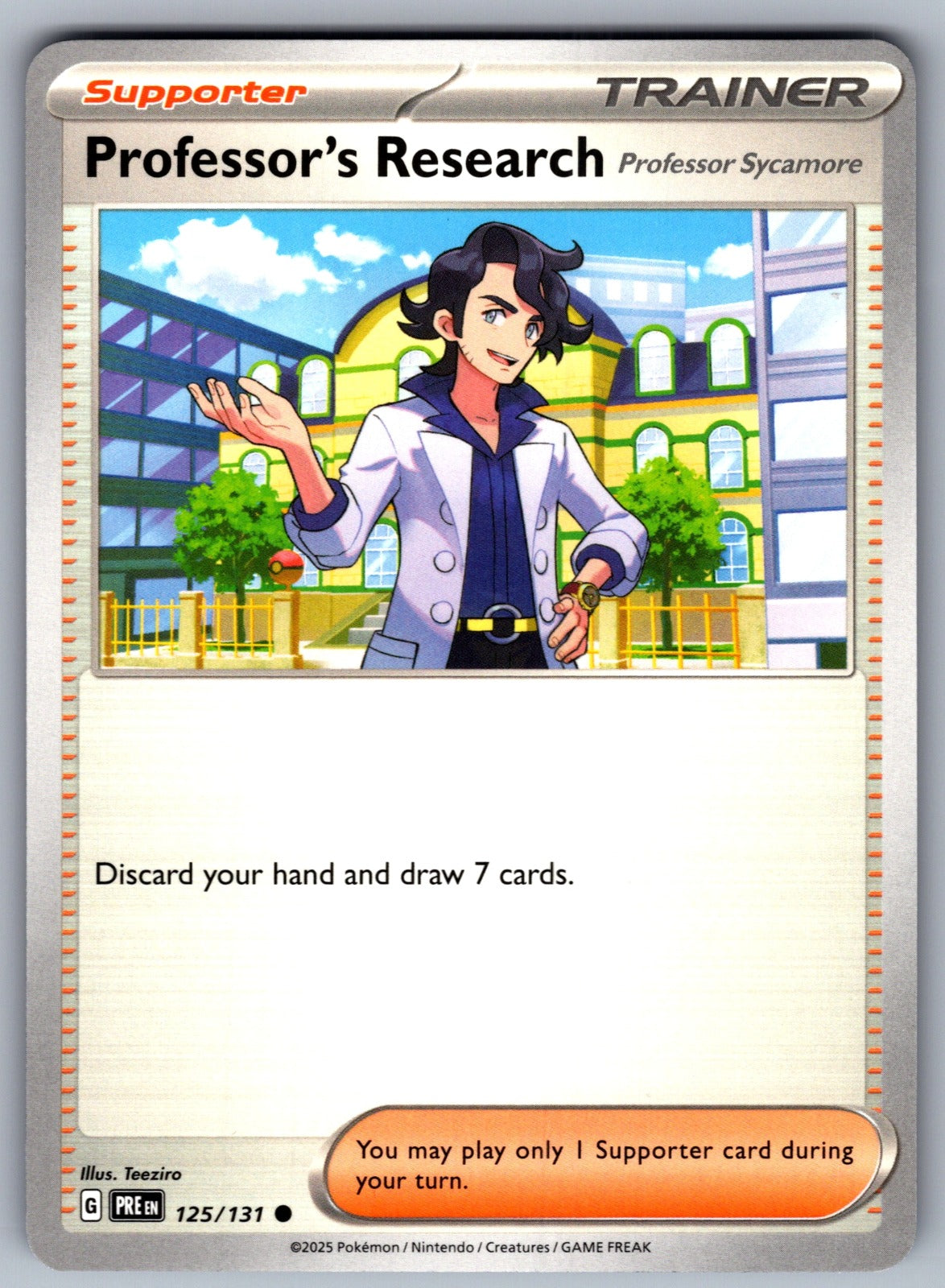 Professor's Research [Professor Sycamore] Common SV: Prismatic Evolutions 125/13