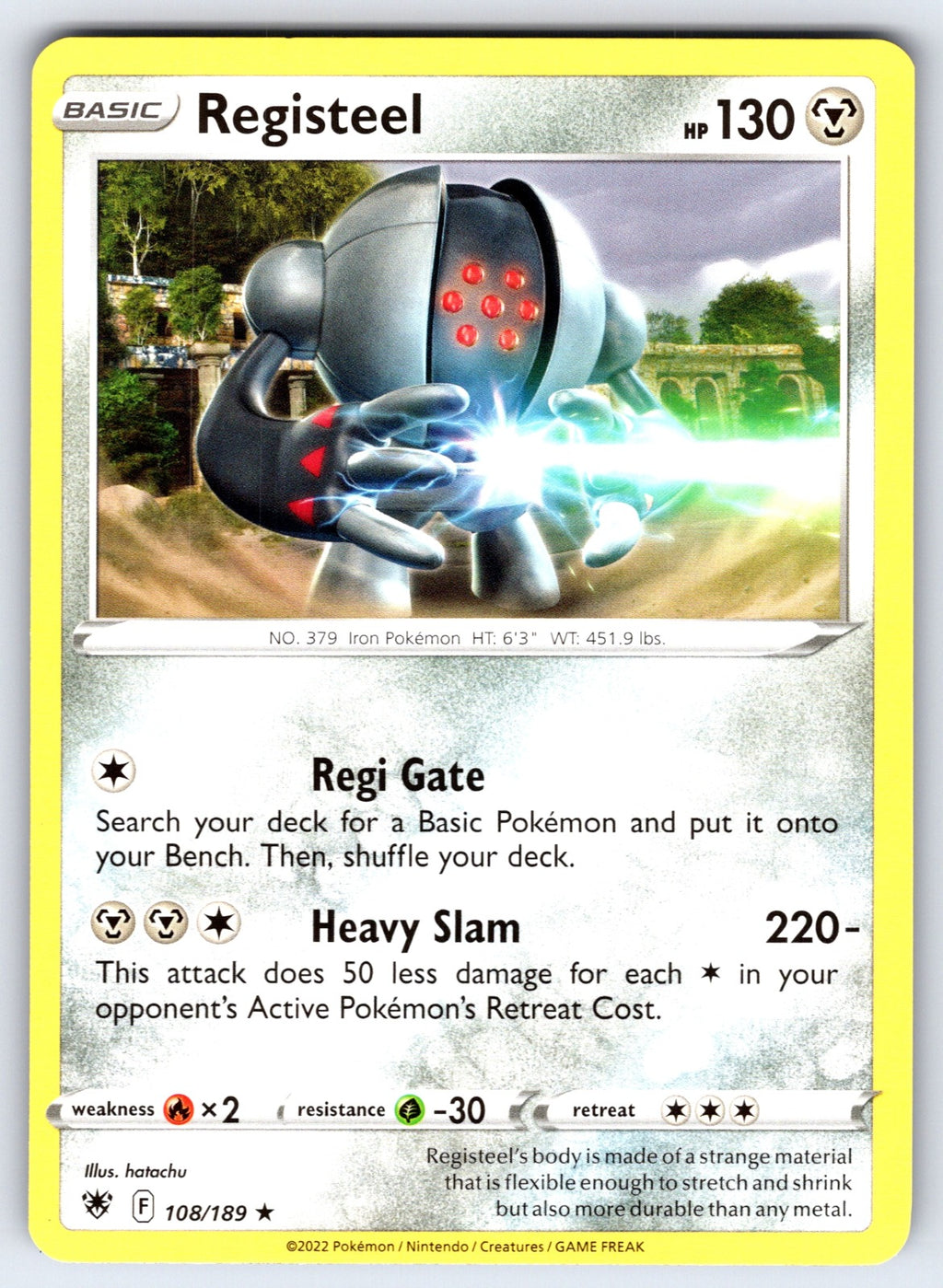 Registeel Rare SWSH10: Astral Radiance 108/189 LP 2022