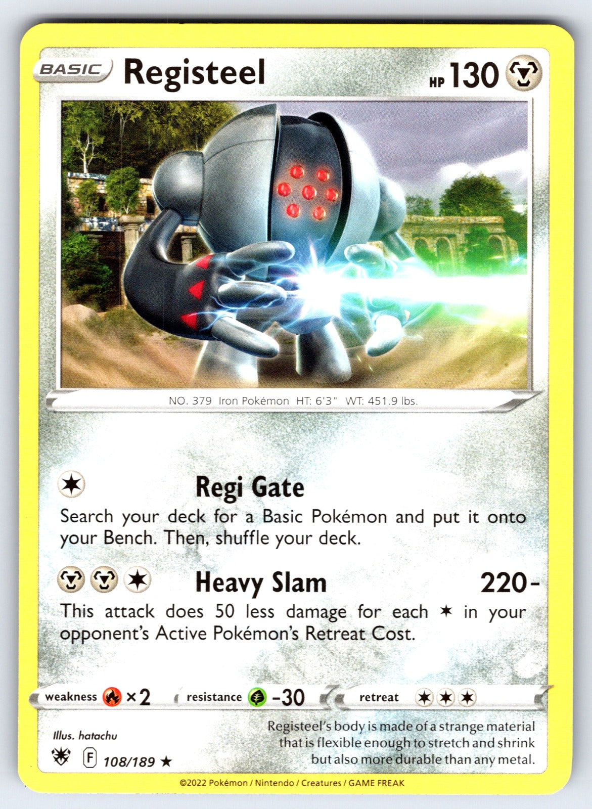 Registeel Rare SWSH10: Astral Radiance 108/189 LP 2022