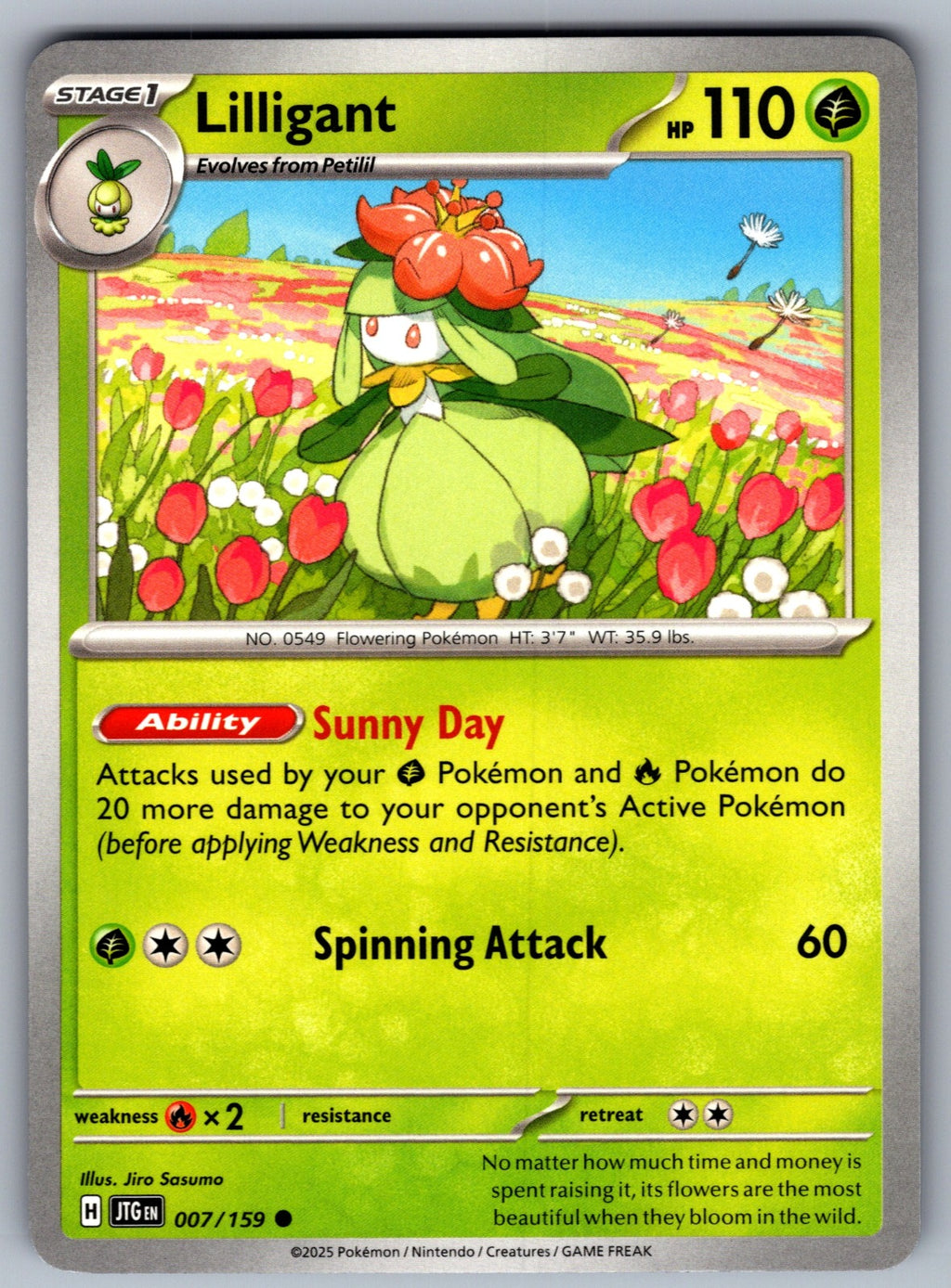 Lilligant Common SV09: Journey Together 007/159 NM 2025