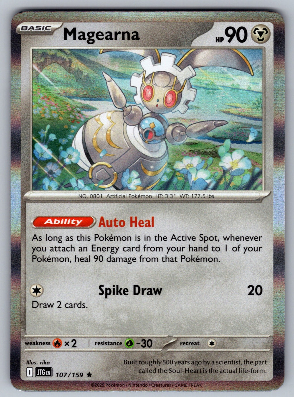 Magearna Holo Rare SV09: Journey Together 107/159 NM 2025