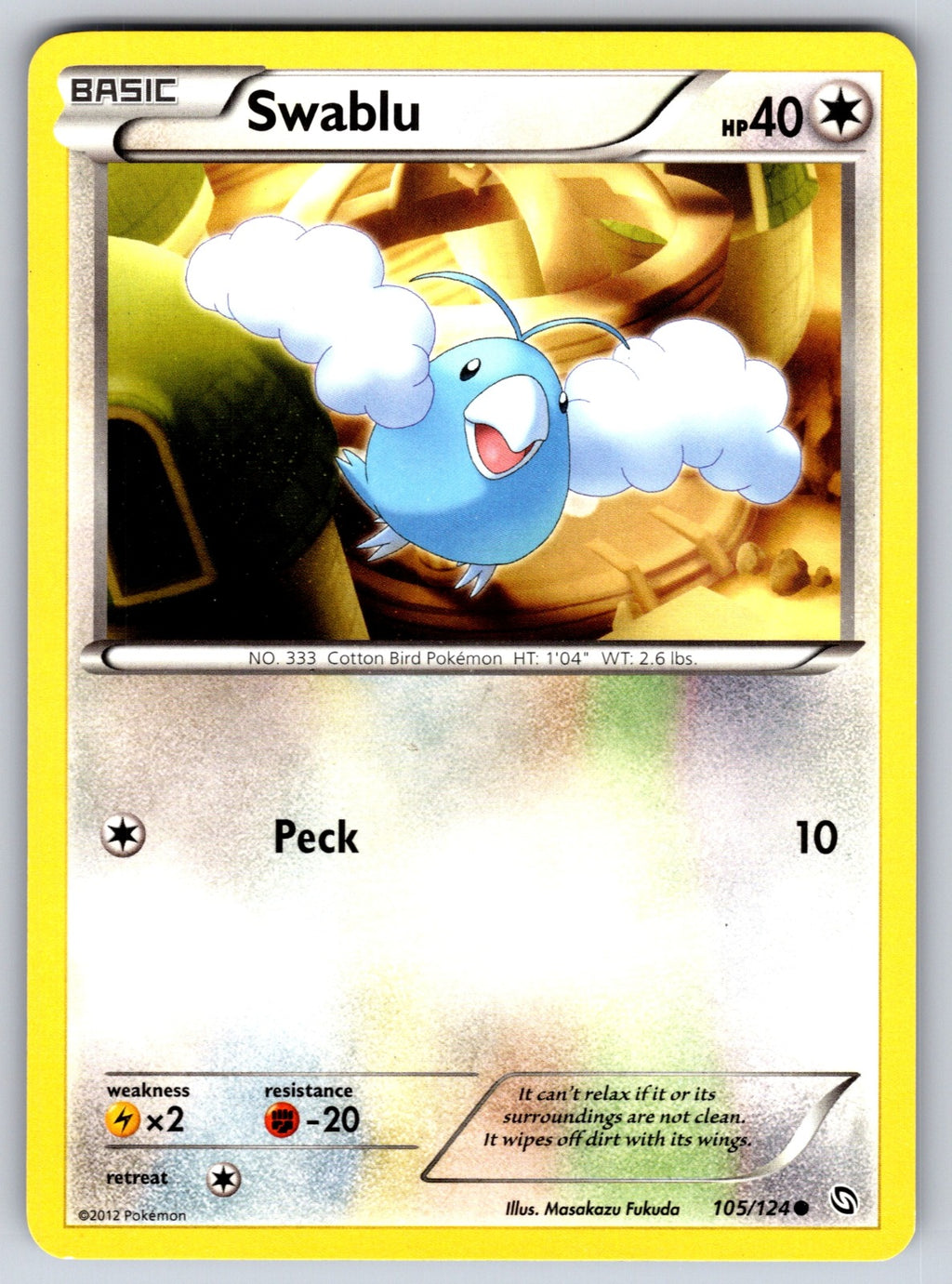 Swablu (105) Common Dragons Exalted 105/124 LP 2012