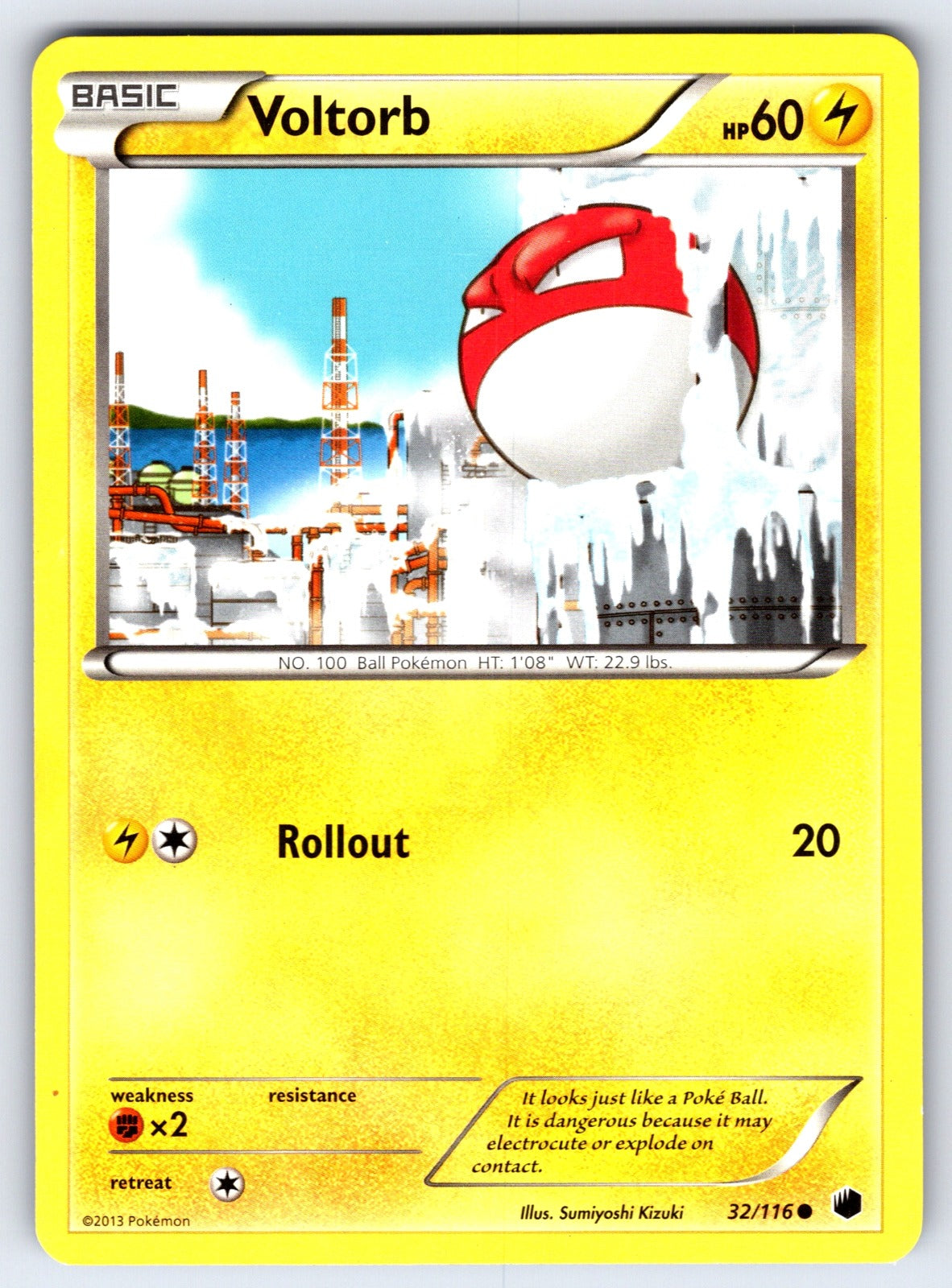 Voltorb Common Plasma Freeze 32/116 LP 2013