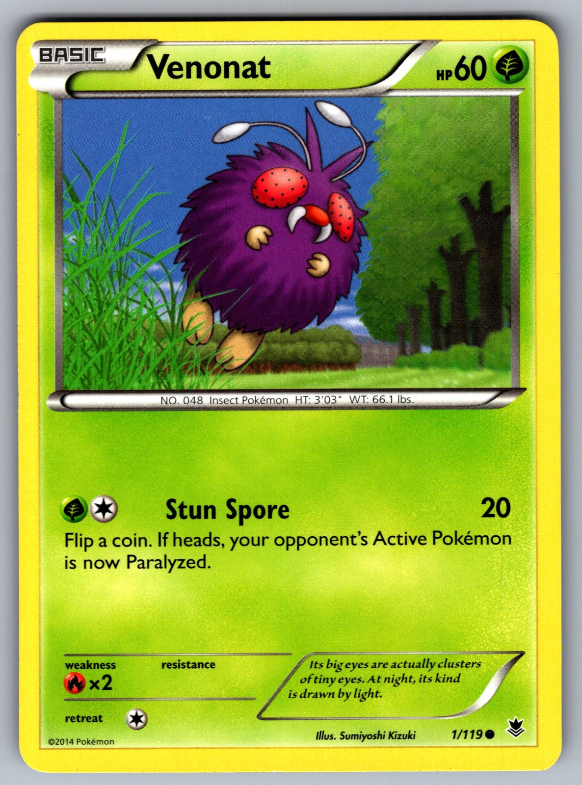 Venonat Common XY - Phantom Forces 1/119 LP 2014