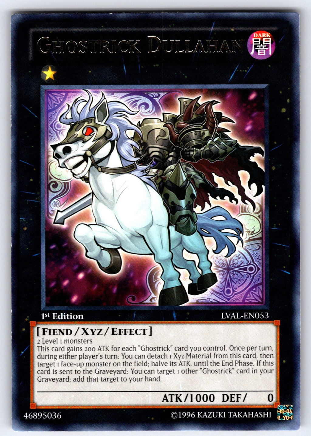 Ghostrick Dullahan 1st Edition Rare Legacy of the Valiant LVAL-EN053 NM 2014