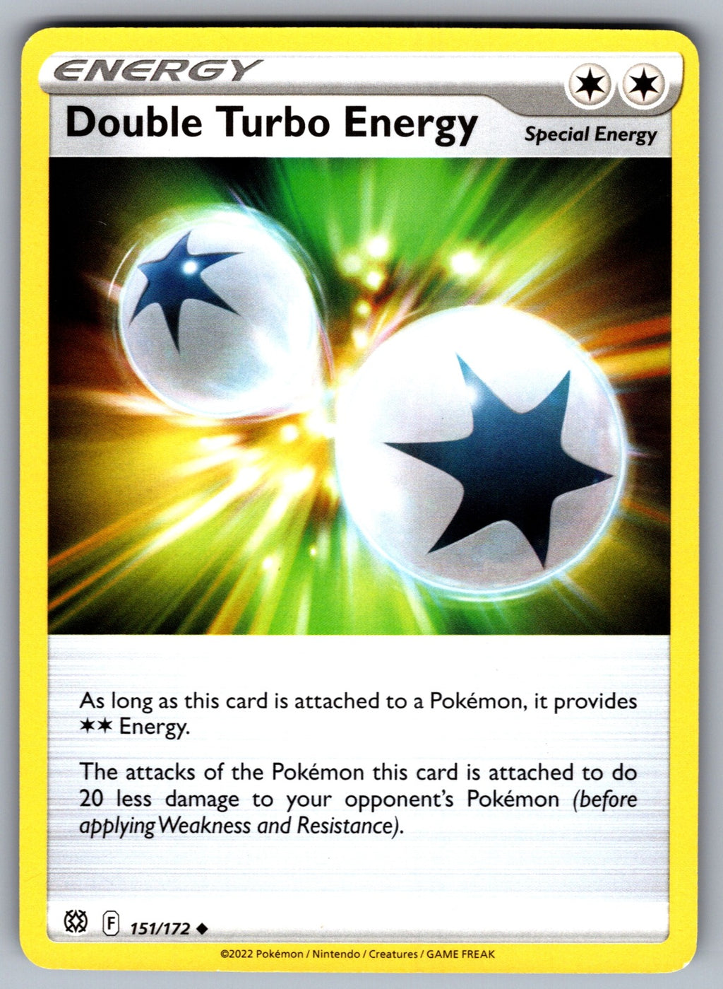 Double Turbo Energy Uncommon SWSH09: Brilliant Stars 151/172 NM 2022