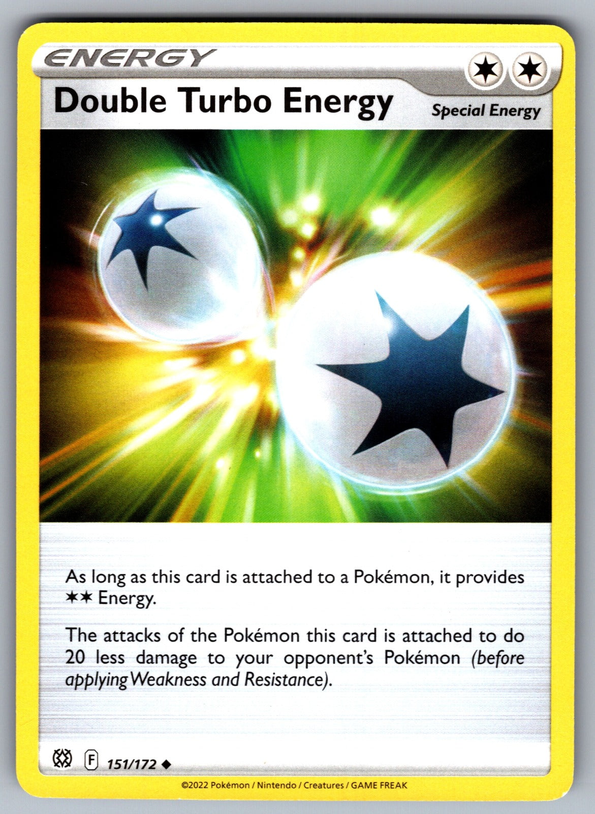 Double Turbo Energy Uncommon SWSH09: Brilliant Stars 151/172 NM 2022