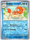 Kingler Reverse Holo Uncommon SV: Scarlet & Violet 151 099/165 NM 2023