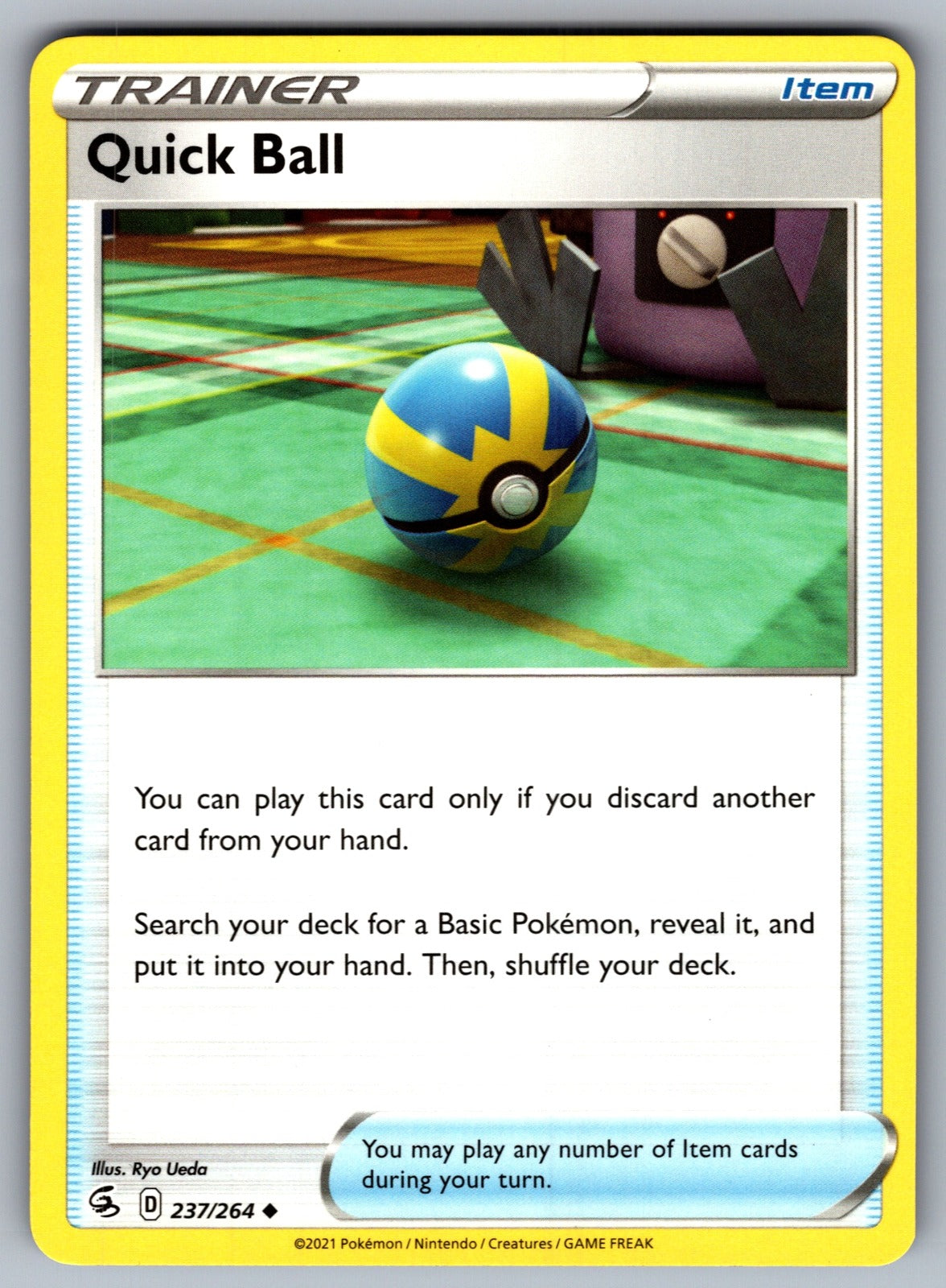 Quick Ball Uncommon SWSH08: Fusion Strike 237/264 NM 2021