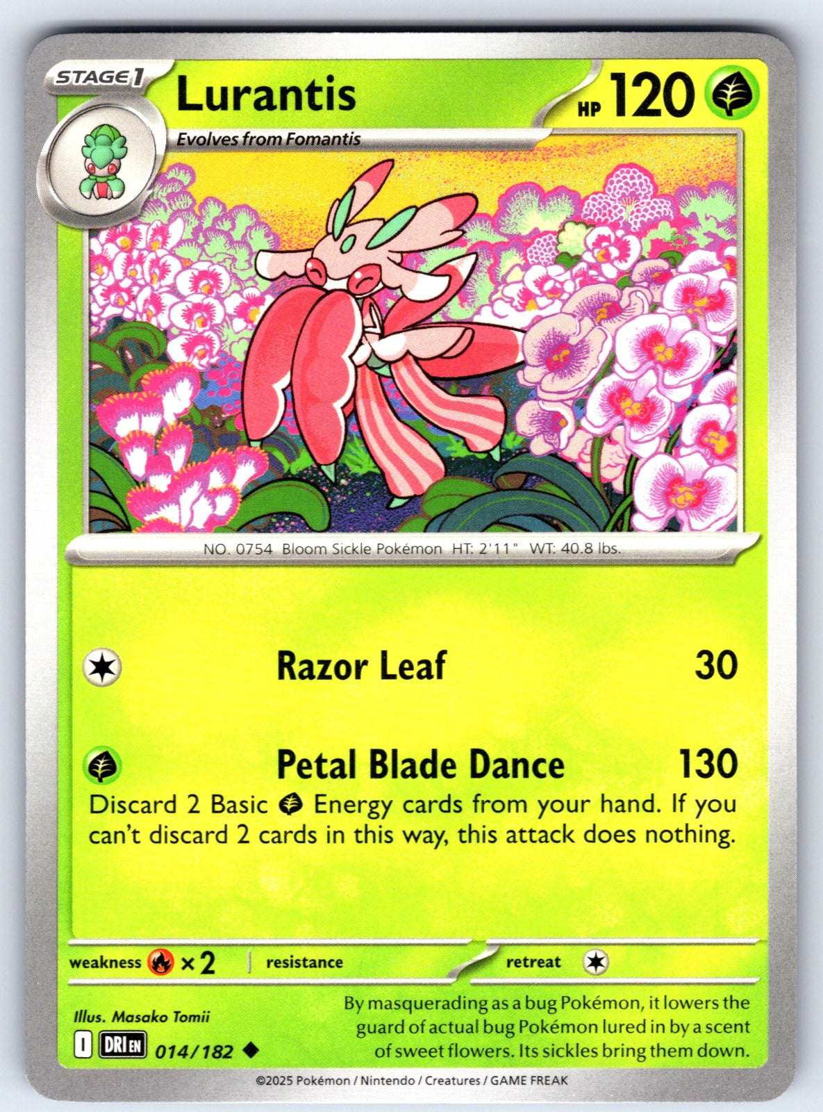Lurantis Uncommon SV10: Destined Rivals 014/182 NM 2025