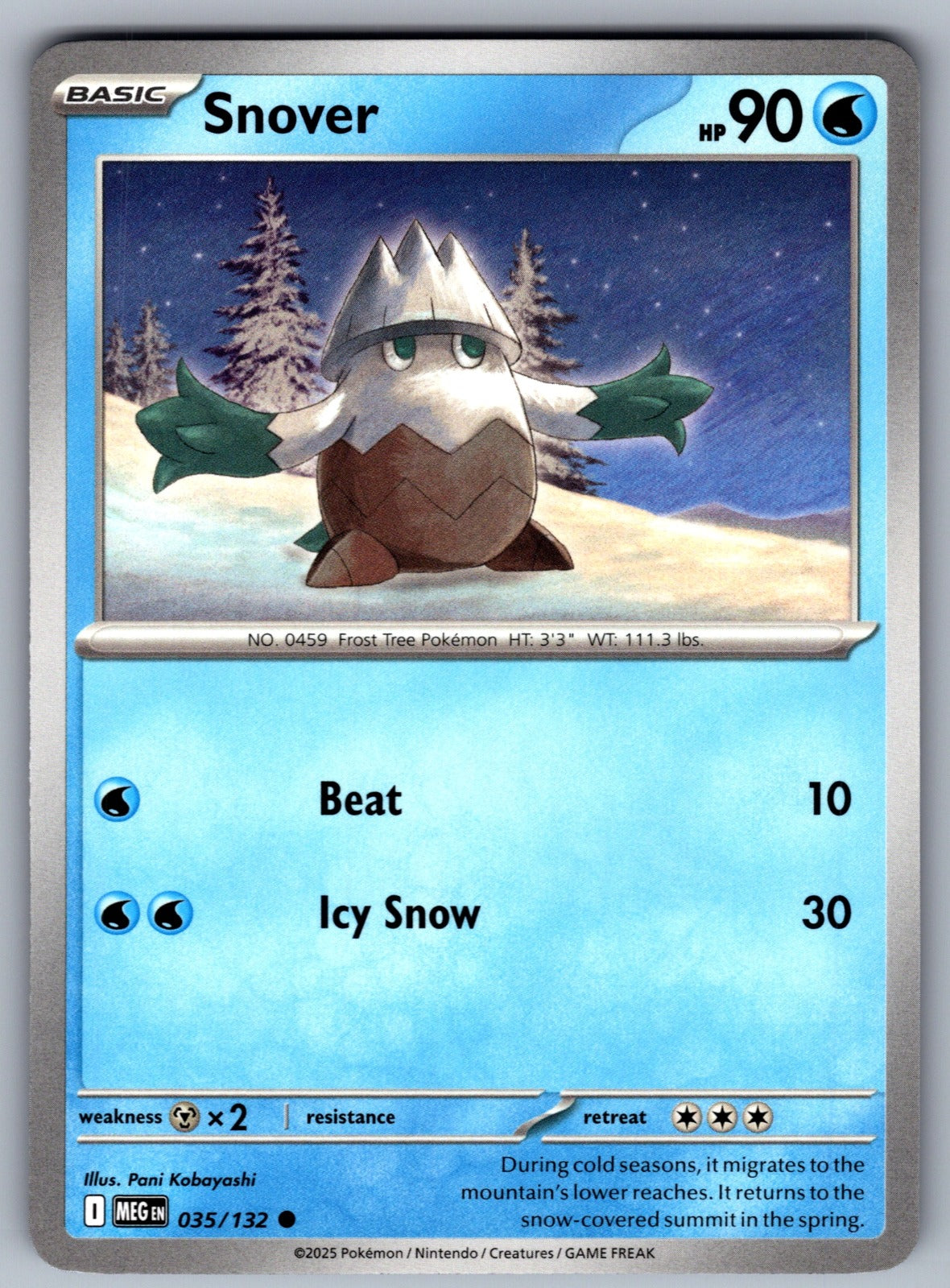 Snover Common ME01: Mega Evolution 035/132 NM 2025