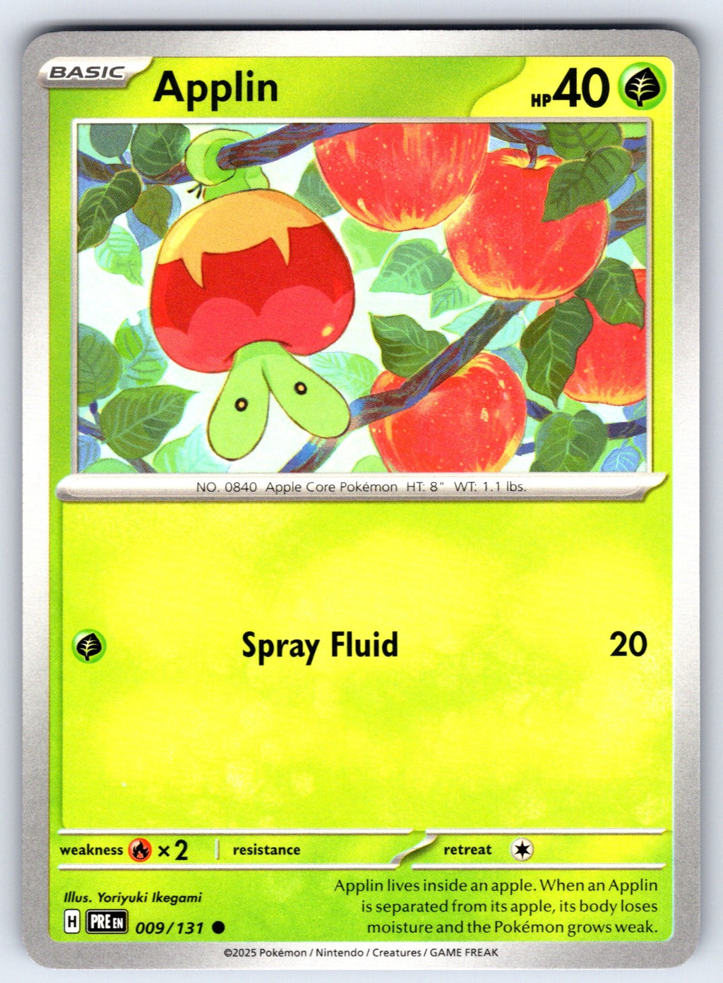Applin Common SV: Prismatic Evolutions 009/131 NM 2025