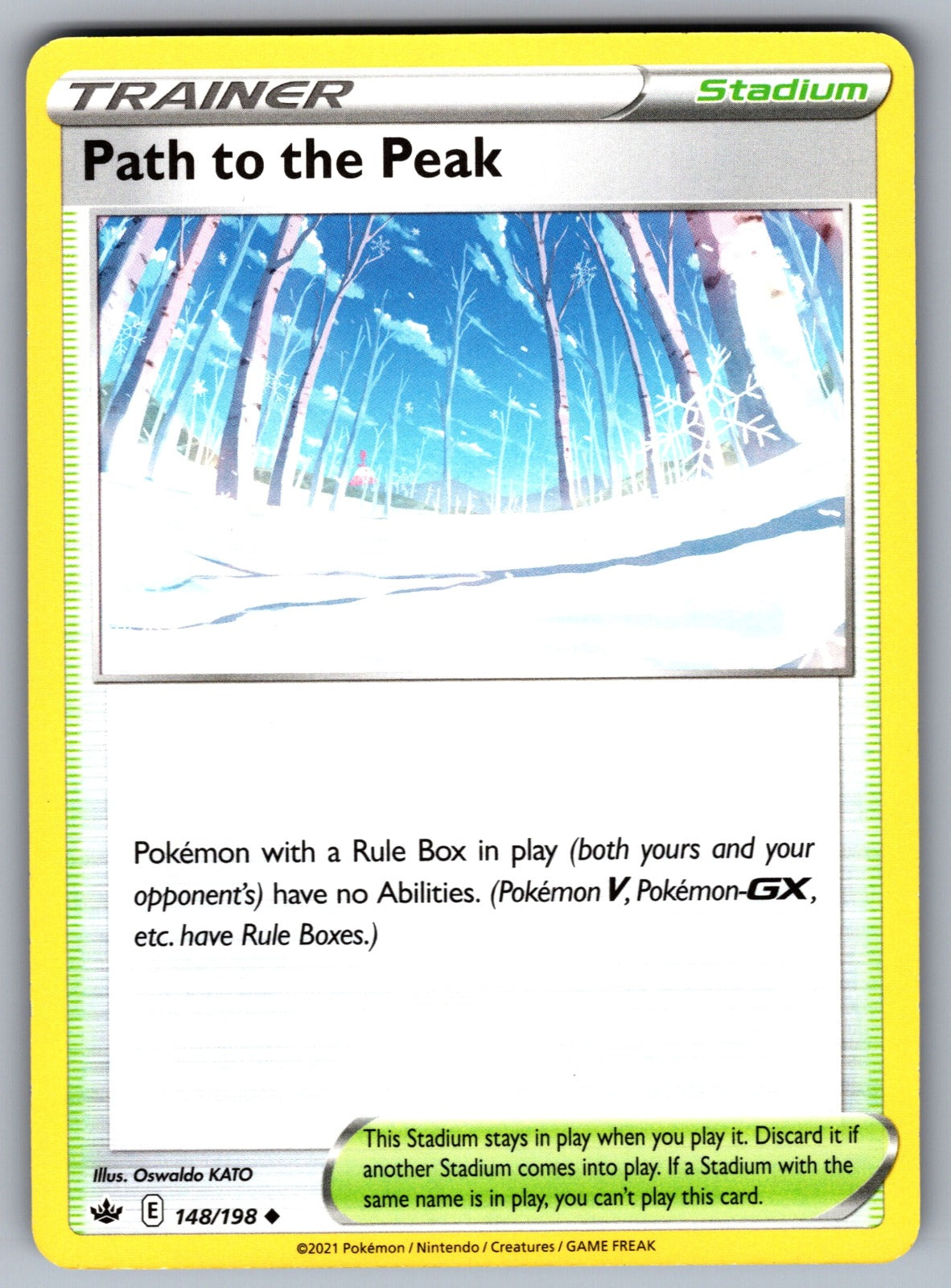 Path to the Peak Uncommon SWSH06: Chilling Reign 148/198 NM 2021