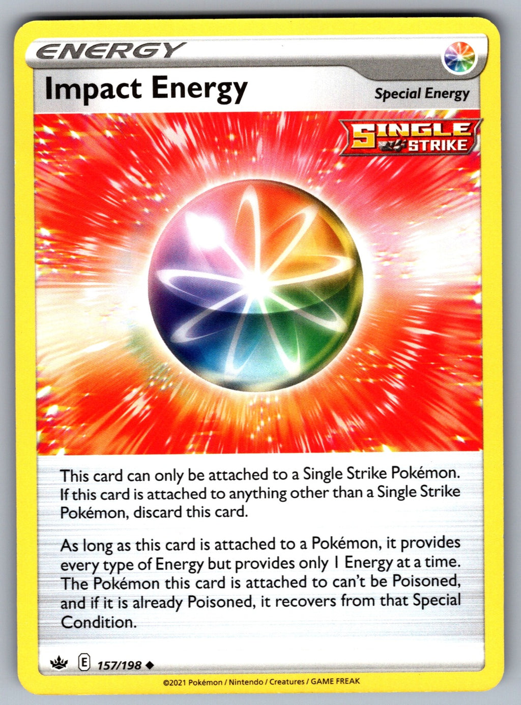 Impact Energy Uncommon SWSH06: Chilling Reign 157/198 NM 2021