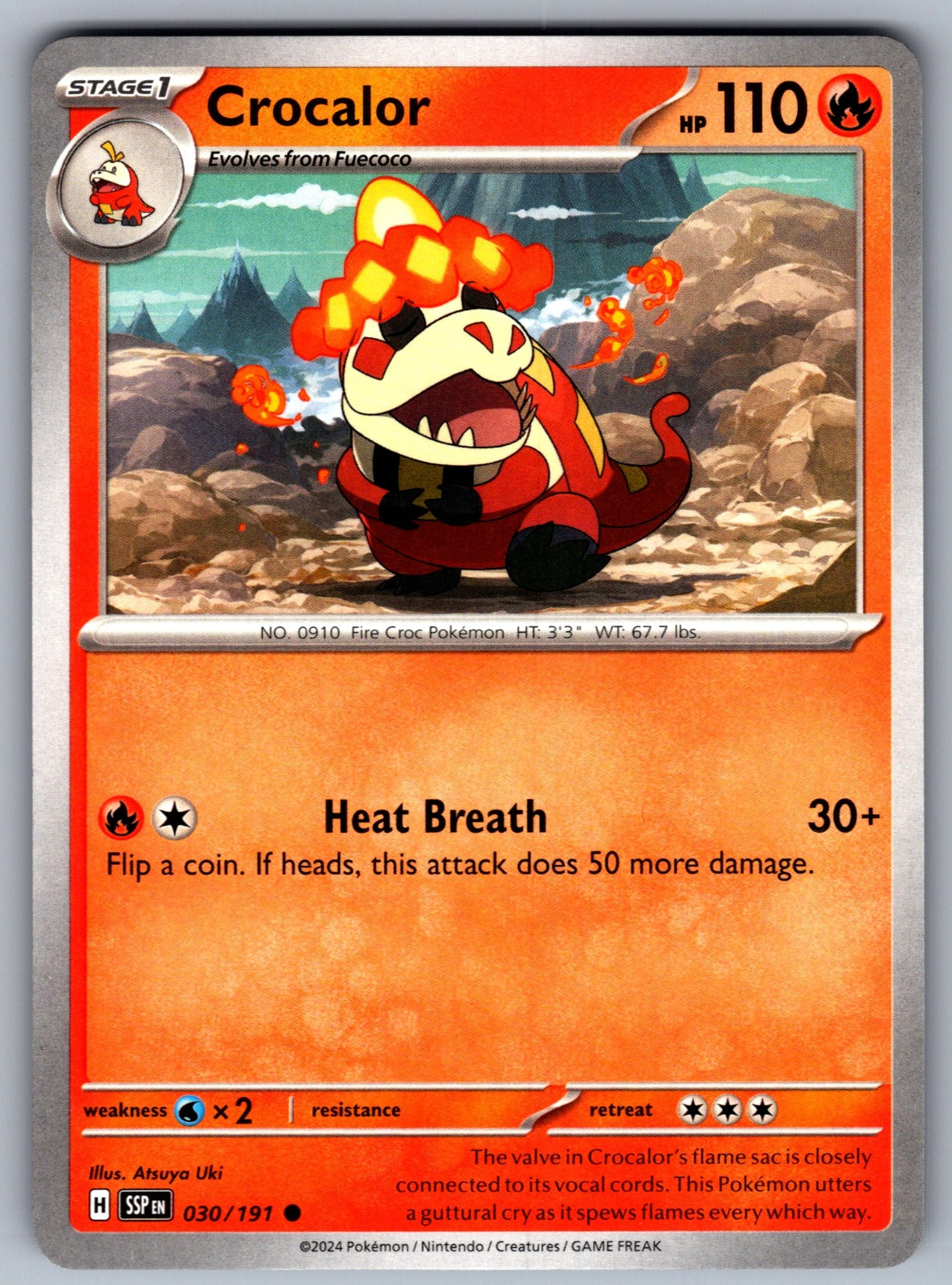 Crocalor Common SV08: Surging Sparks 030/191 NM 2024