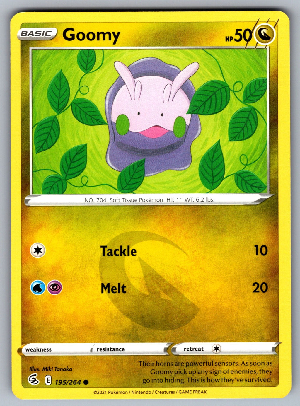 Goomy Common SWSH08: Fusion Strike 195/264 NM 2021