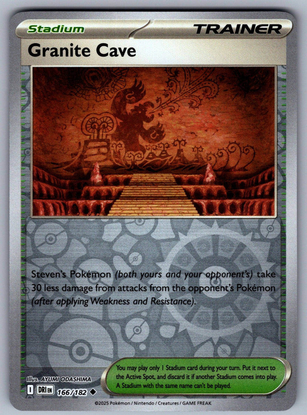 Granite Cave Reverse Holo Uncommon SV10: Destined Rivals 166/182 NM 2025