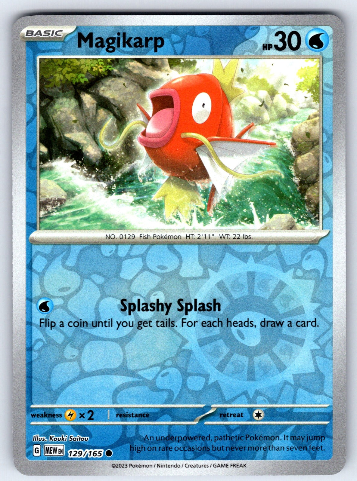Magikarp Reverse Holo Common SV: Scarlet & Violet 151 129/165 NM 2023