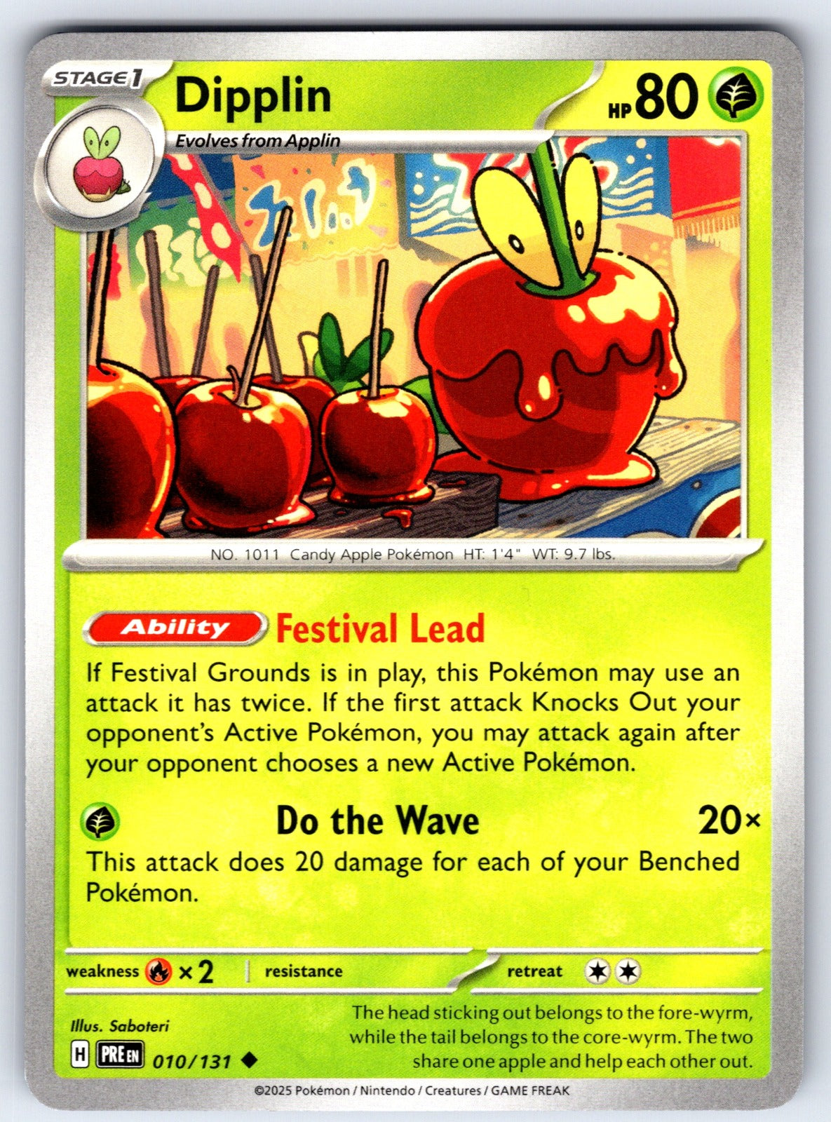 Dipplin Uncommon SV: Prismatic Evolutions 010/131 NM 2025