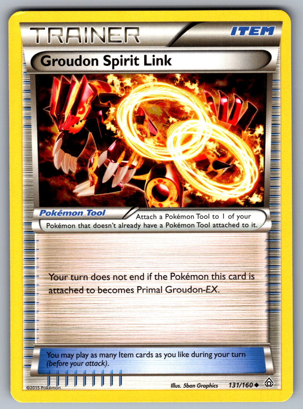 Groudon Spirit Link Uncommon XY - Primal Clash 131/160 LP 2015