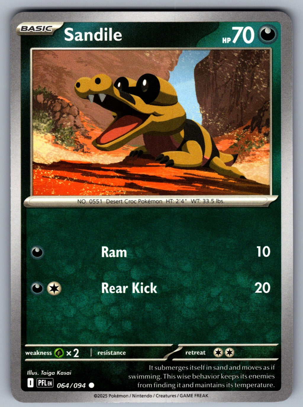 Sandile Common ME02: Phantasmal Flames 064/094 NM 2025