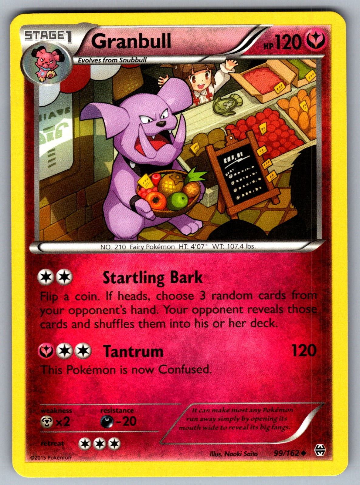 Granbull Uncommon XY - BREAKthrough 99/162 LP 2015