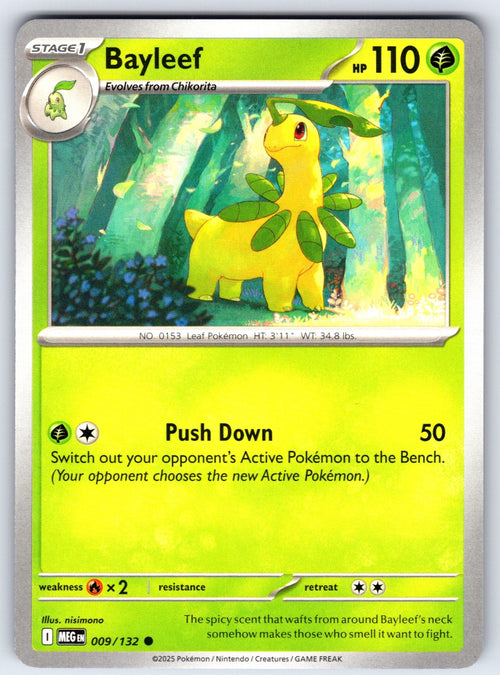 Bayleef Common ME01: Mega Evolution 009/132 NM 2025