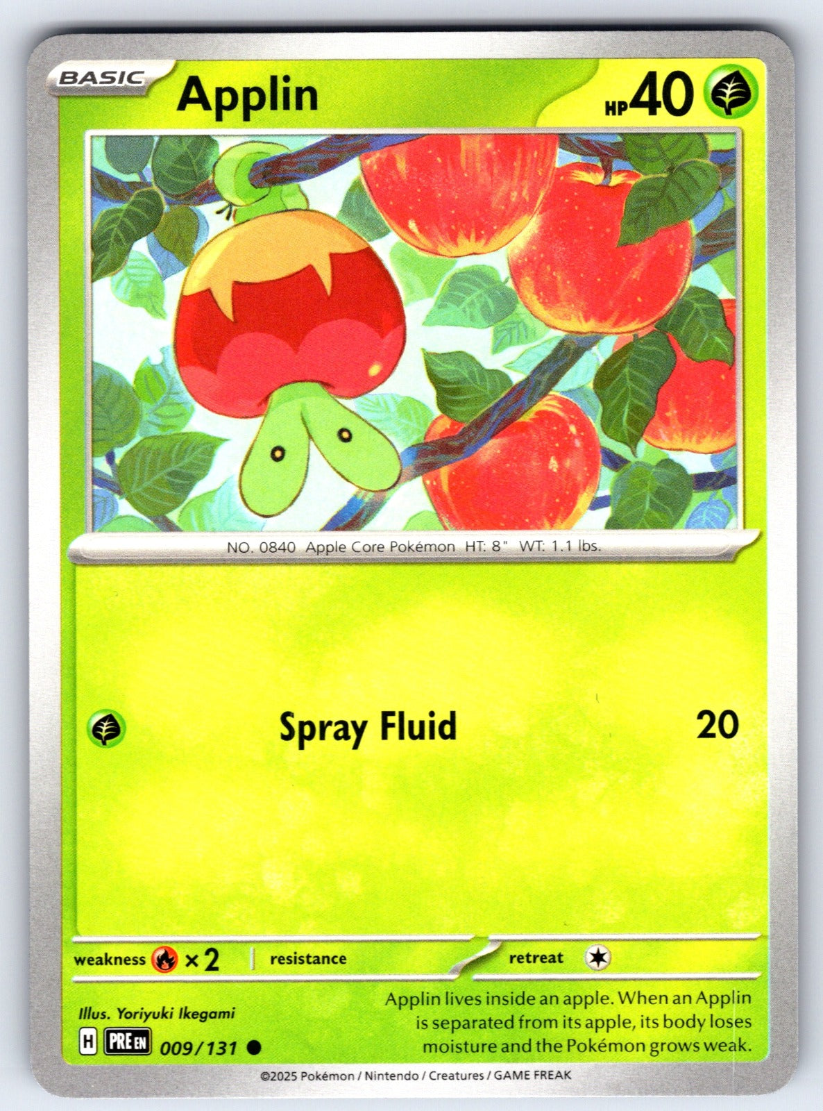 Applin Common SV: Prismatic Evolutions 009/131 NM 2025