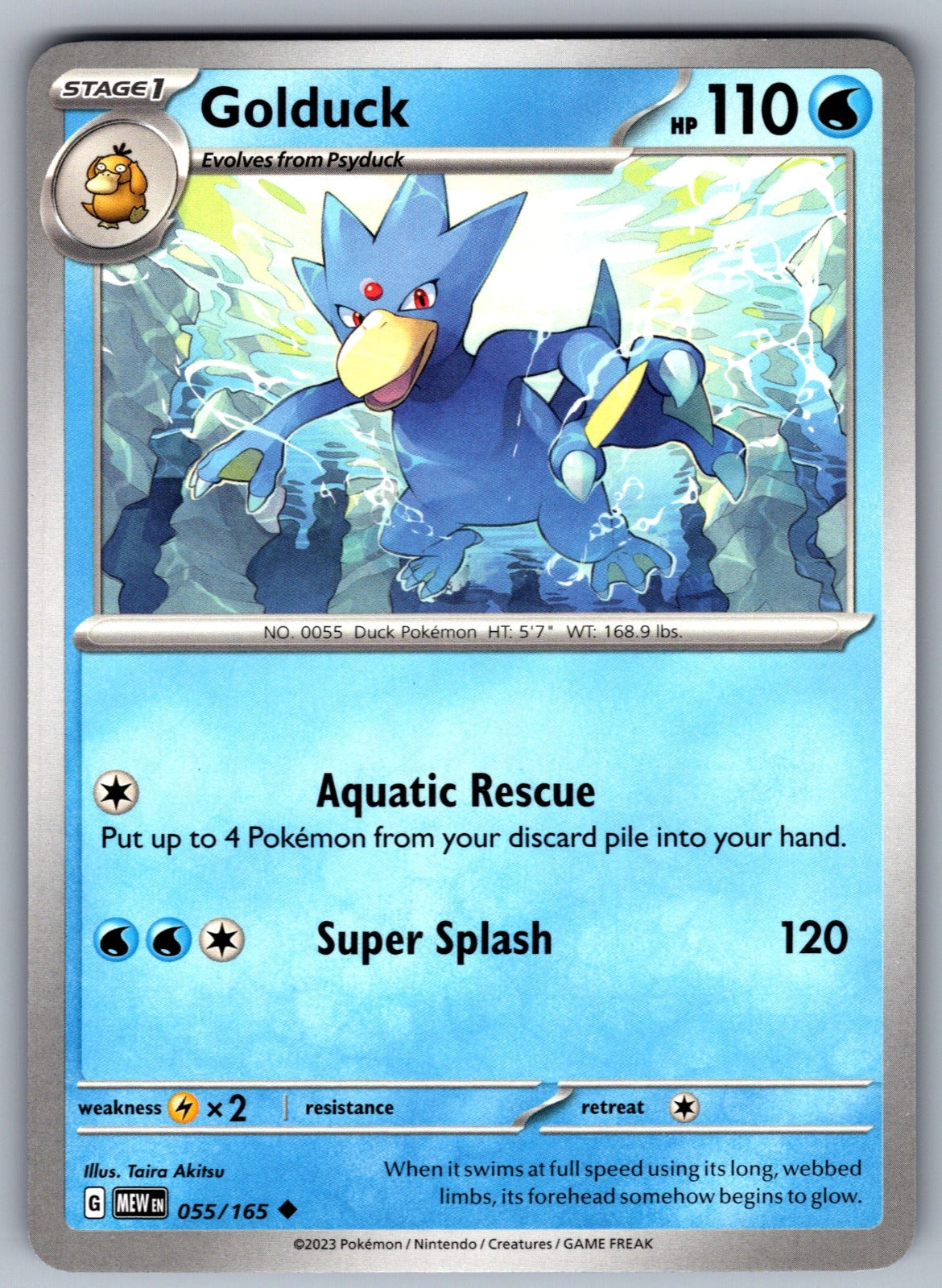 Golduck Uncommon SV: Scarlet & Violet 151 055/165 NM 2023