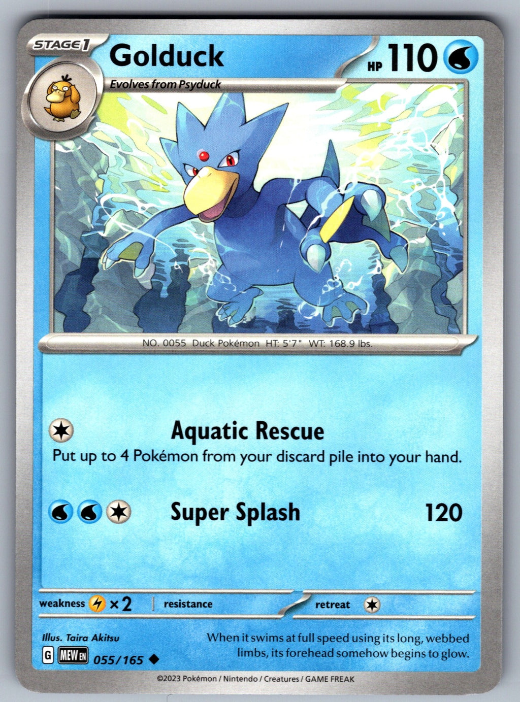 Golduck Uncommon SV: Scarlet & Violet 151 055/165 NM 2023