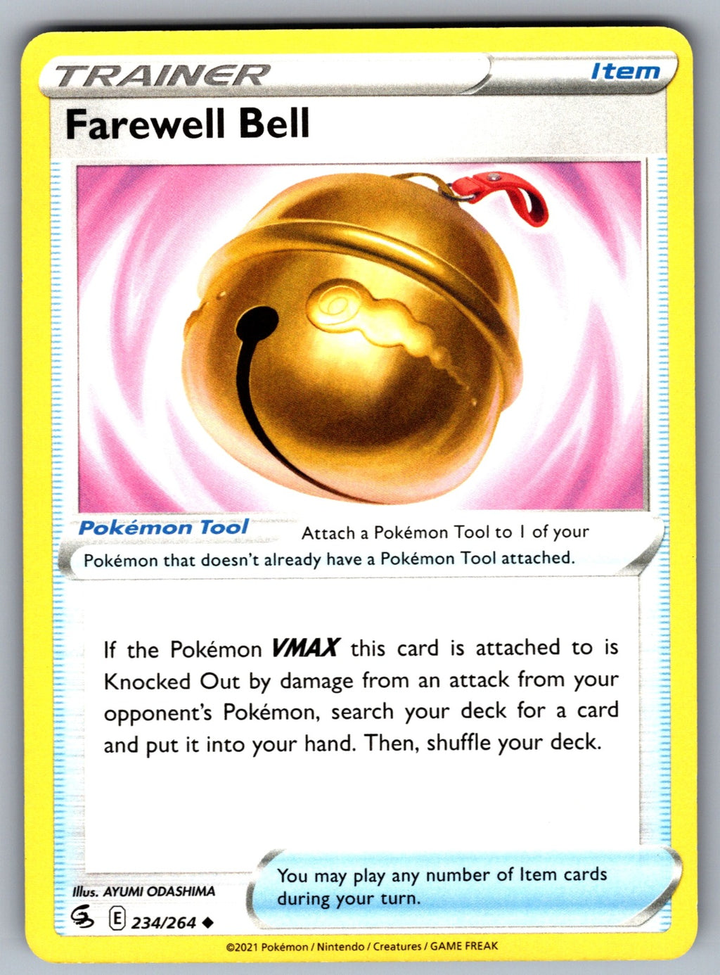 Farewell Bell Uncommon SWSH08: Fusion Strike 234/264 NM 2021