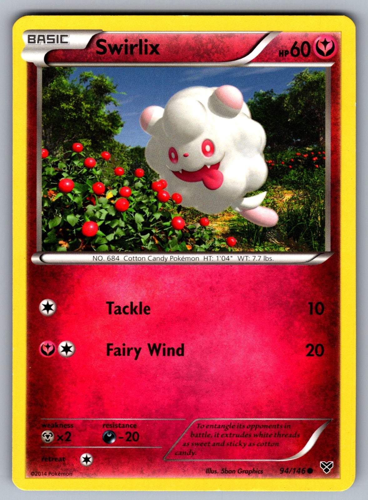 Swirlix Common XY Base Set 94/146 LP 2014