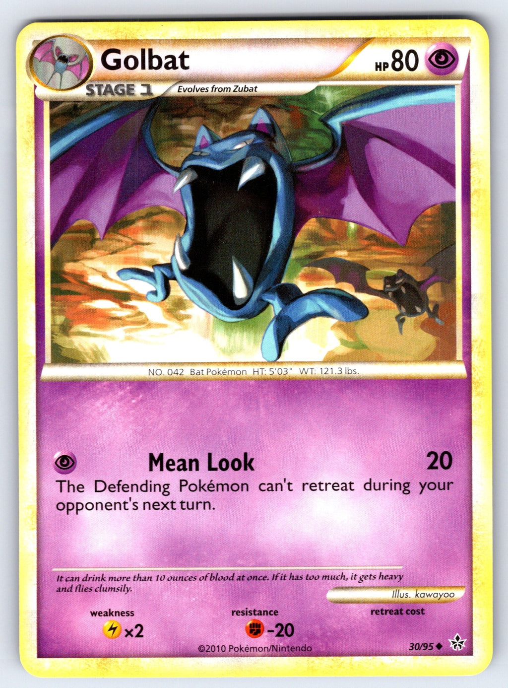 Golbat Uncommon Unleashed 30/95 LP 2010