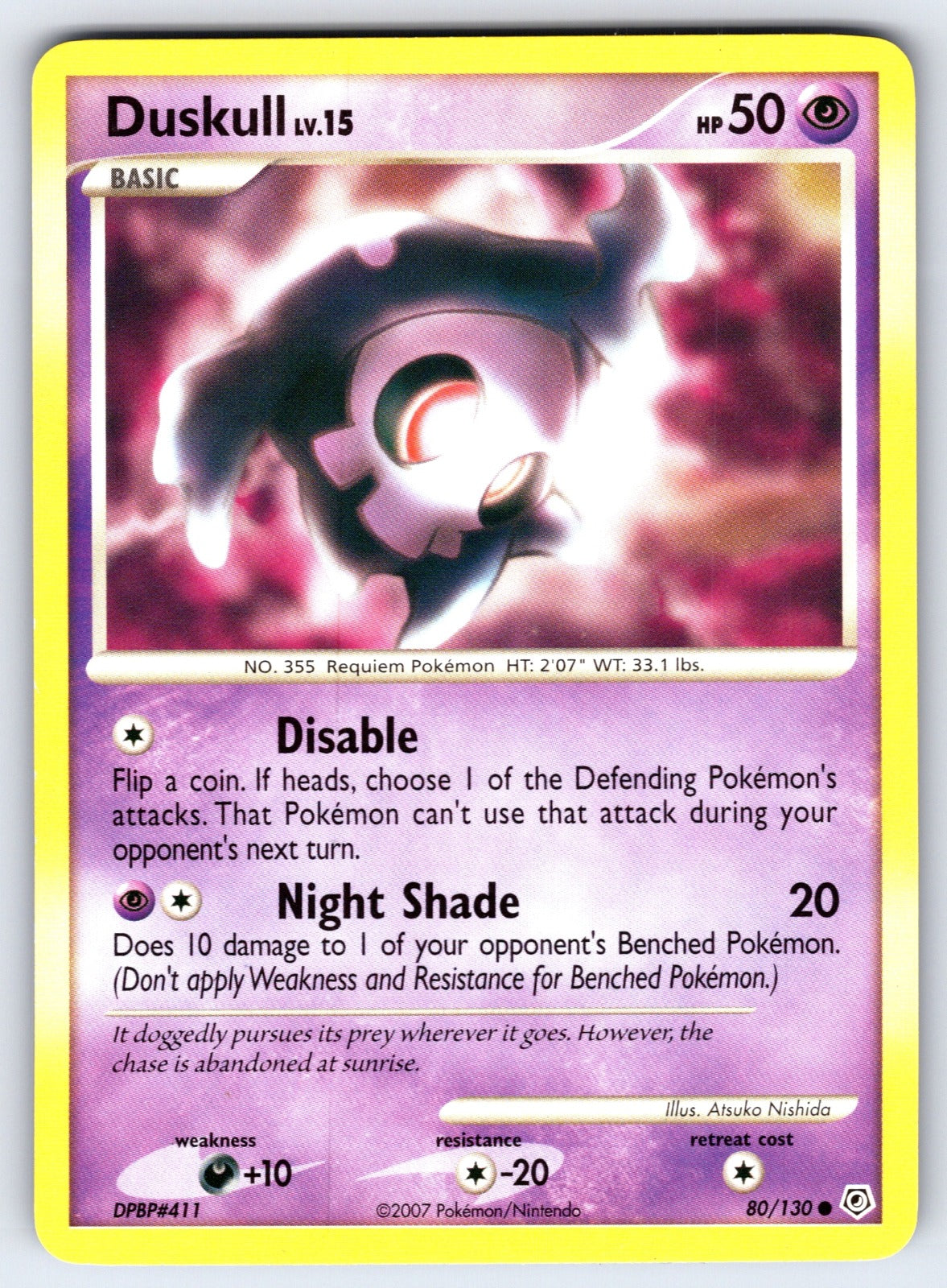 Duskull Common Diamond and Pearl 80/130 LP 2007