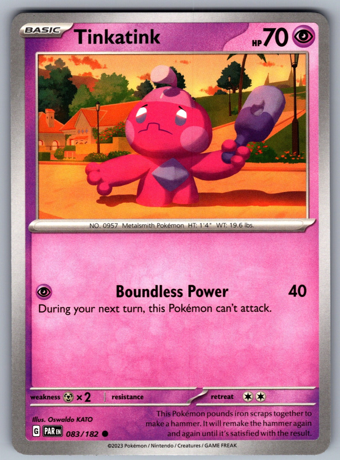 Tinkatink Common SV04: Paradox Rift 083/182 NM 2023