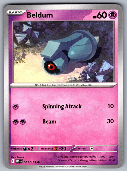 Beldum Common SV09: Journey Together 061/159 NM 2025