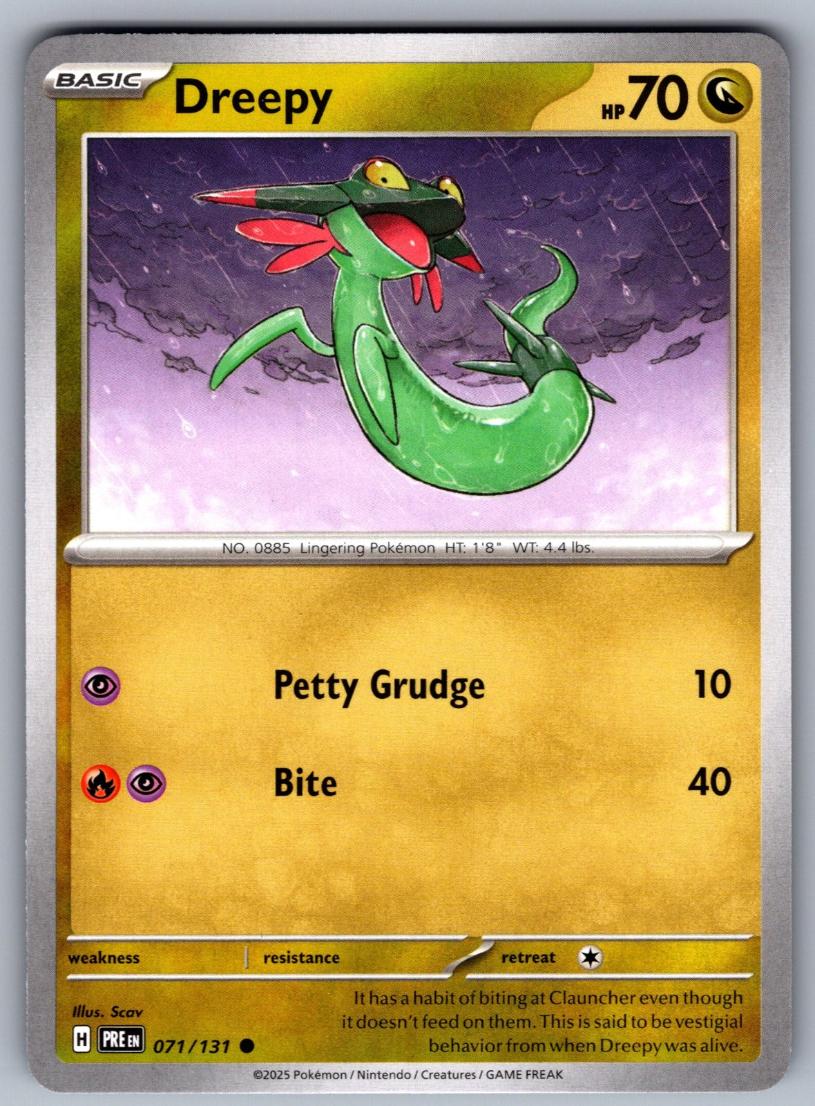 Dreepy Common SV: Prismatic Evolutions 071/131 NM 2025