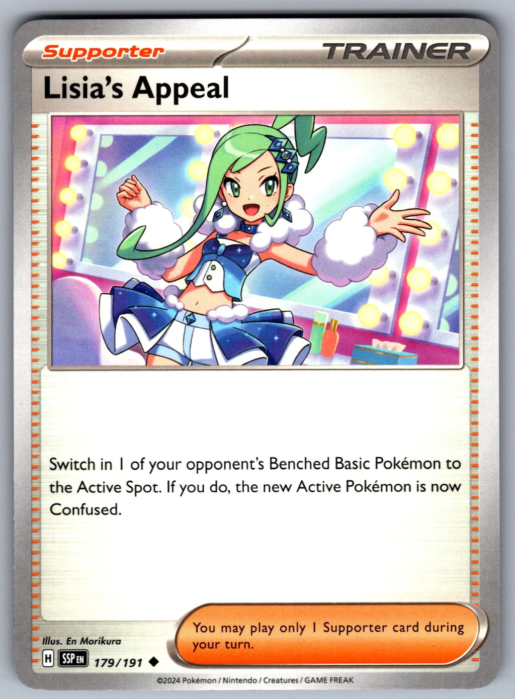 Lisia's Appeal Uncommon SV08: Surging Sparks 179/191 NM 2024