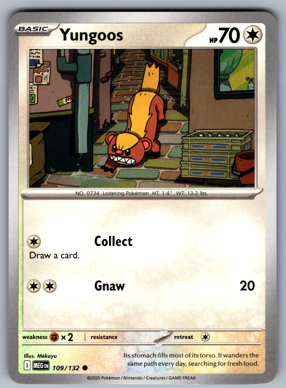 Yungoos Common ME01: Mega Evolution 109/132 NM 2025