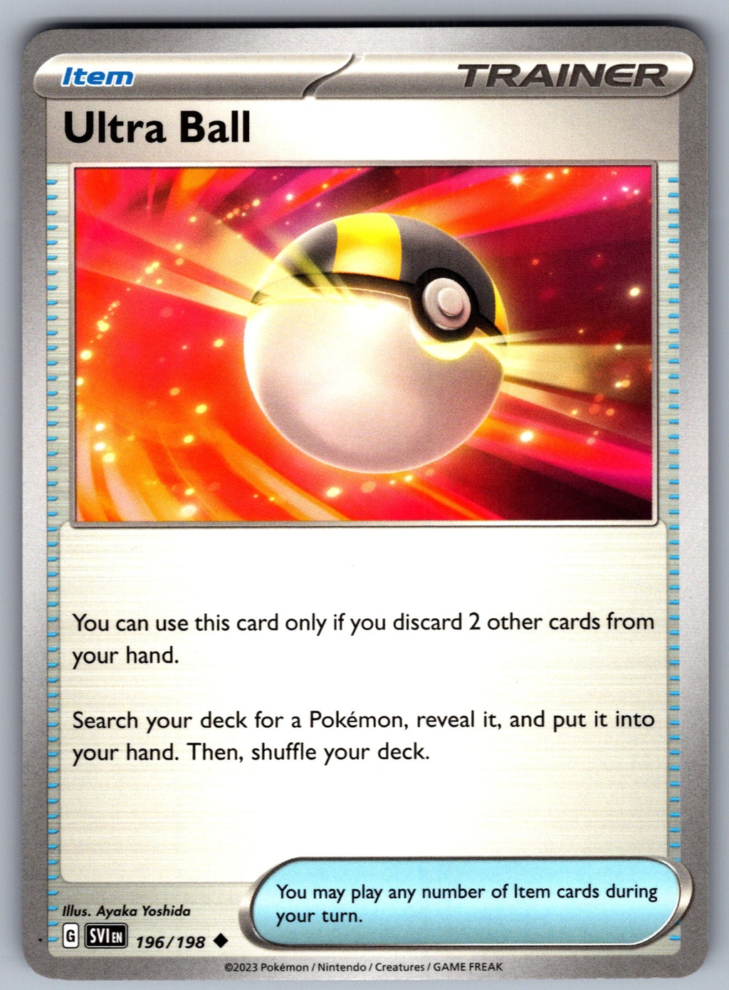 Ultra Ball Uncommon SV01: Scarlet & Violet Base Set 196/198 NM 2023
