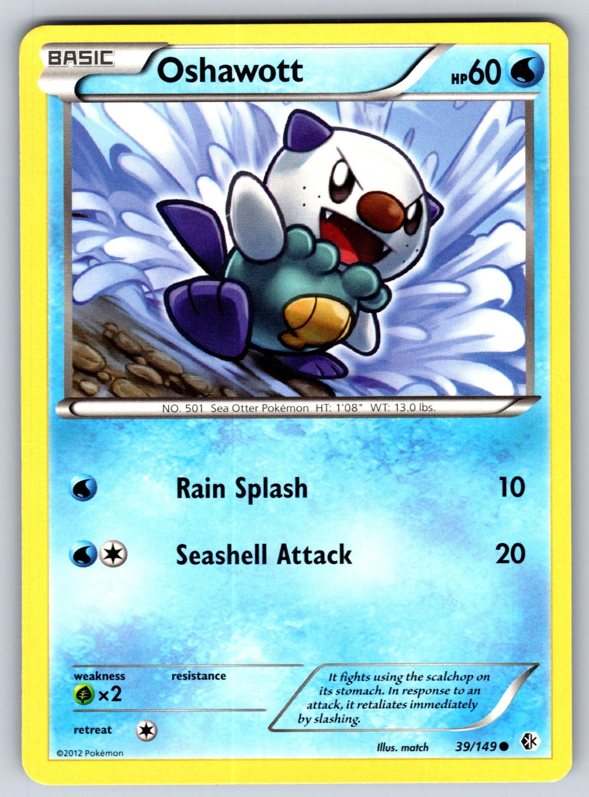 Oshawott Common Boundaries Crossed 39/149 LP 2012