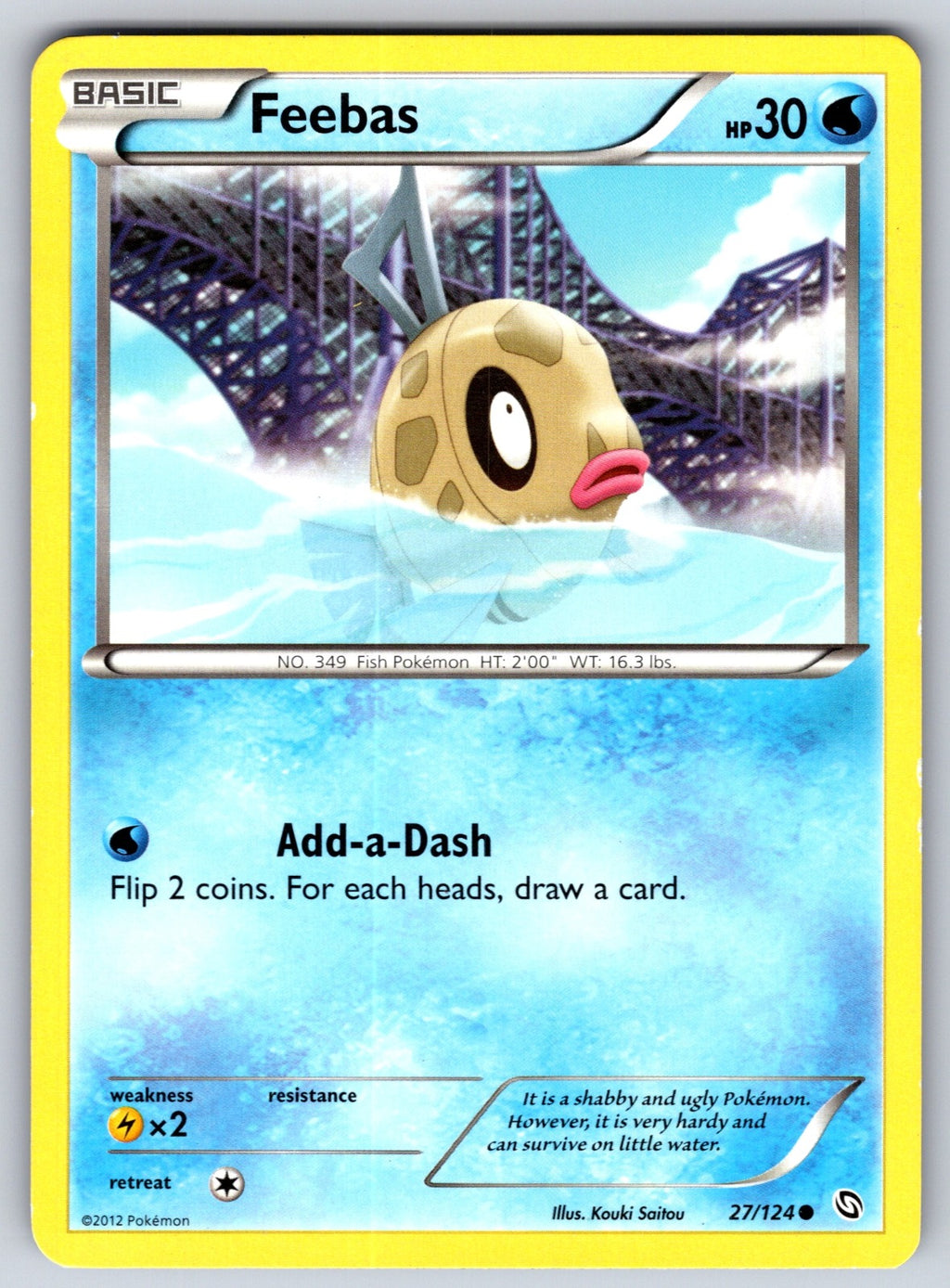 Feebas Common Dragons Exalted 27/124 LP 2012