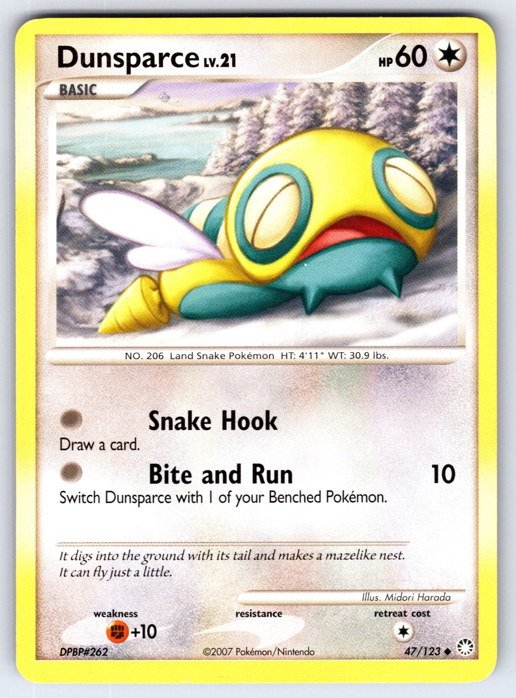 Dunsparce Uncommon Mysterious Treasures 47/123 LP 2007