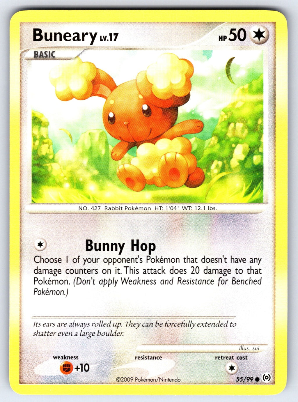 Buneary Common Arceus 55/99 LP 2009