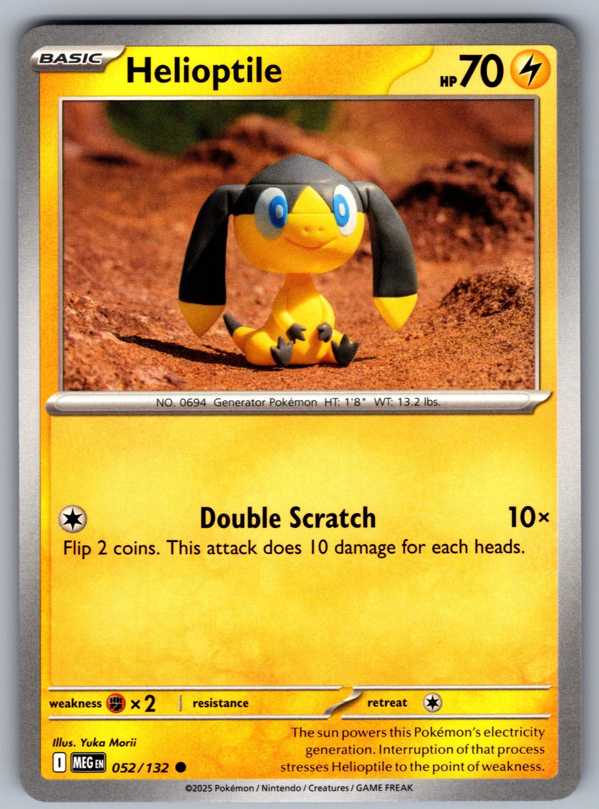 Helioptile Common ME01: Mega Evolution 052/132 NM 2025