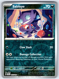 Sableye Reverse Holo Uncommon SV05: Temporal Forces 107/162 NM 2024