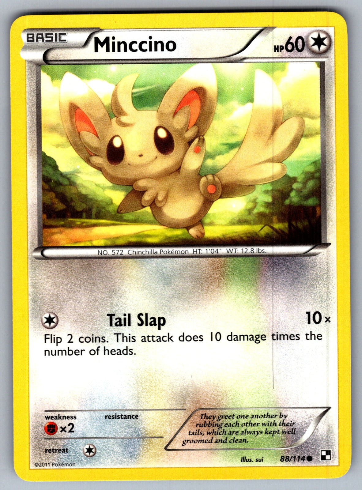Minccino Common Black and White 88/114 LP 2011