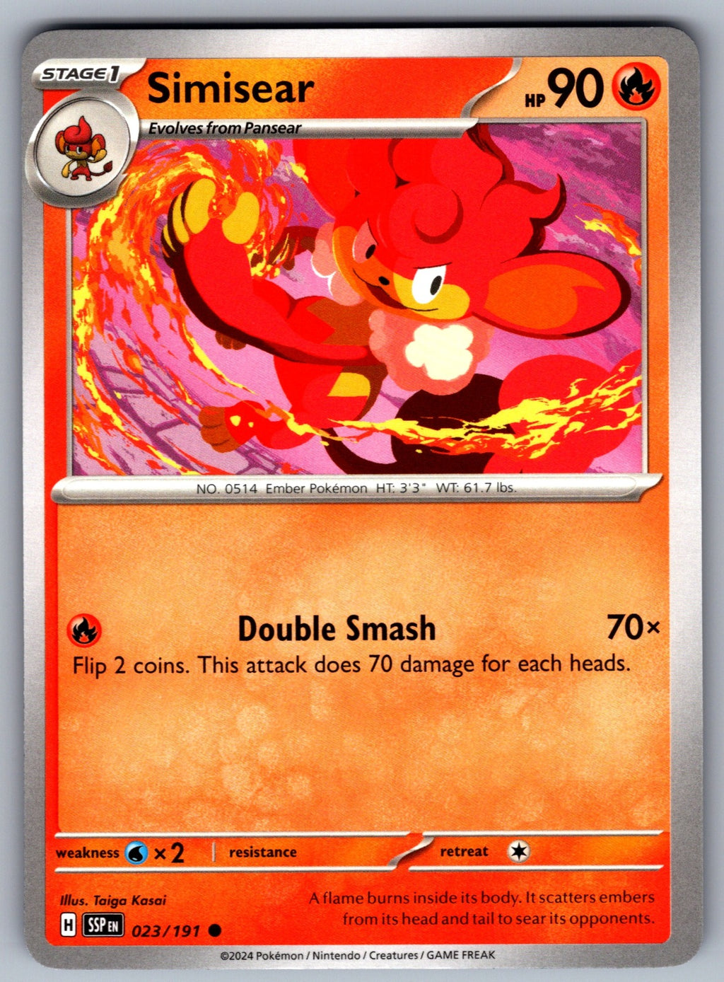 Simisear Common SV08: Surging Sparks 023/191 NM 2024