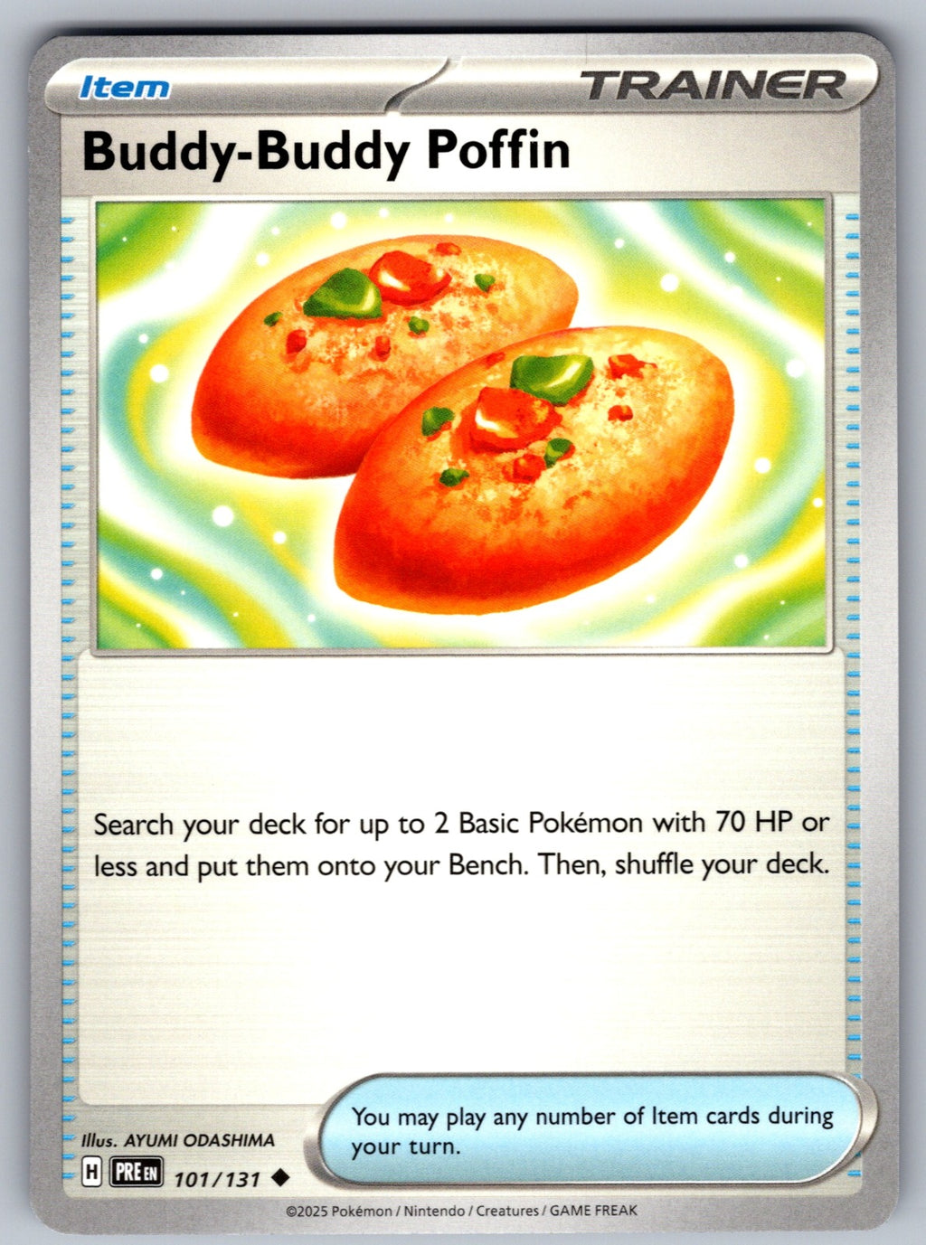 Buddy-Buddy Poffin Uncommon SV: Prismatic Evolutions 101/131 NM 2025