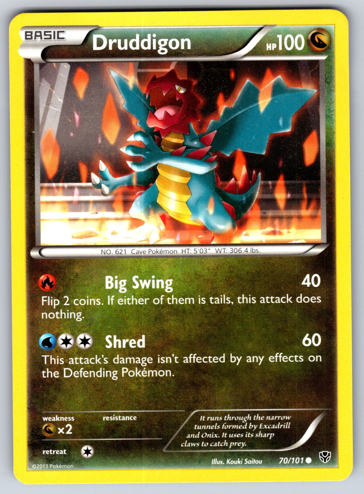 Druddigon Common Plasma Blast 70/101 LP 2013